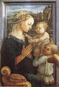 Fra Filippo Lippi Madonna and Child with Two Angels oil painting reproduction